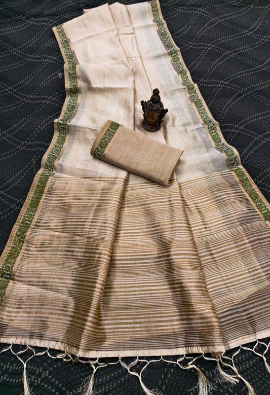 Semi Tussar Silk Sarees – 69 AED