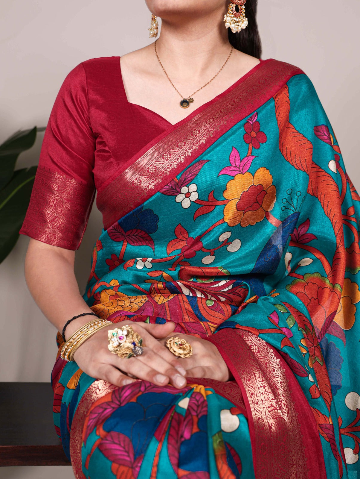 TASAR – The Soul of Silk | Elegant Printed Sarees with Zari Weaving -7047FRZ