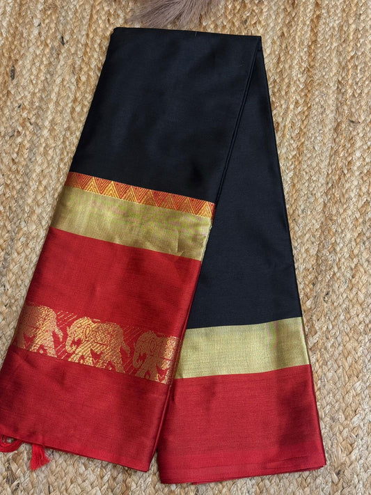 Cotton Silk Sarees with Jacquard Borders – 50 AED