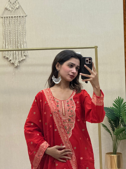 Georgette Chikenari Embroidered suits
