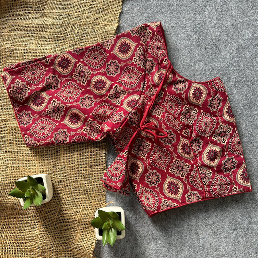 Ajrakh Cotton Ready Made Blouse – 50 AED