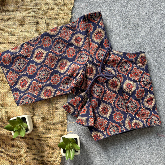 Ajrakh Cotton Ready Made Blouse – 50 AED