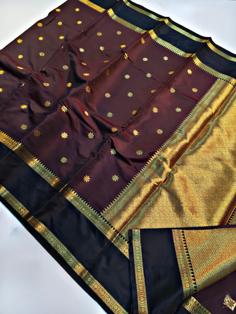 Semi Katan Silk Saree – 119 AED