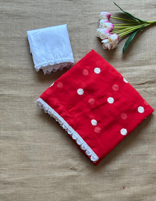 Georgette Embroidered Saree – 75 AED