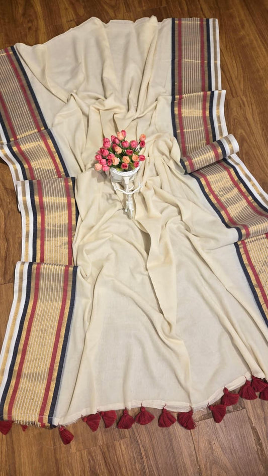 Soft 120 Count Mul Cotton Sarees – 79 AED