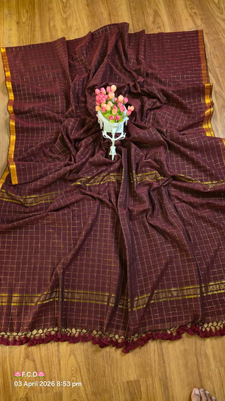 Soft 120 Count Mul Cotton Sarees – 79 AED