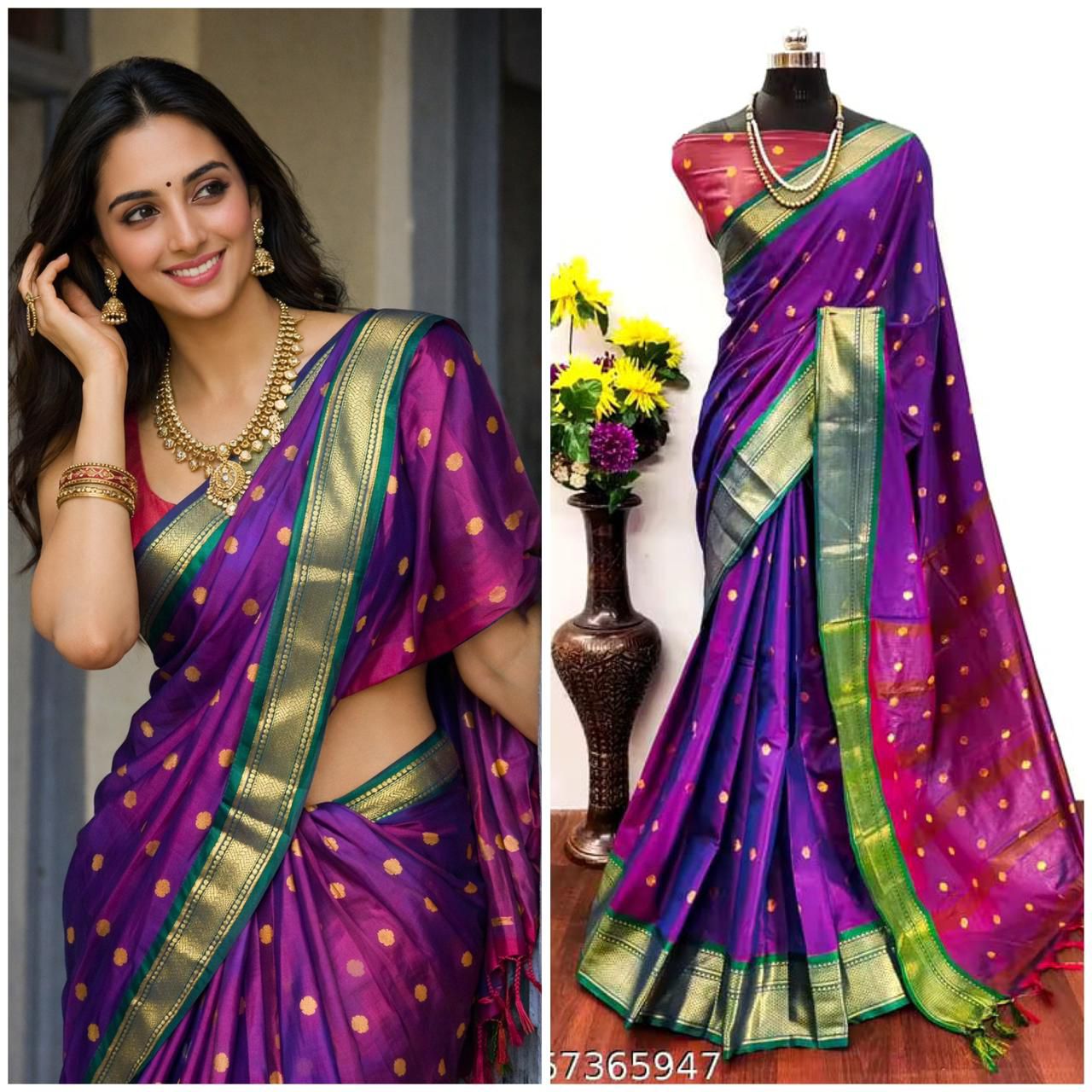 Cotton Silk Sarees with Jacquard Borders – 50 AED