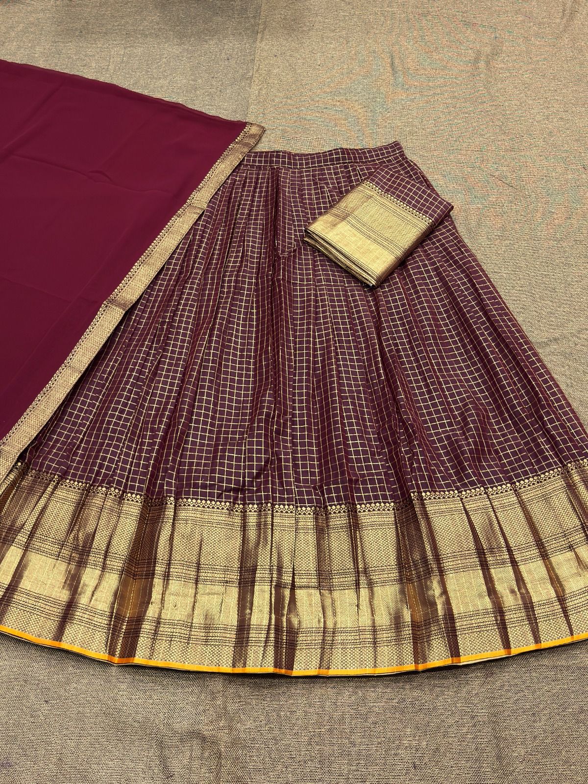 Kanchi Cotton Silk Readymade Lehenga Set – 99 AED