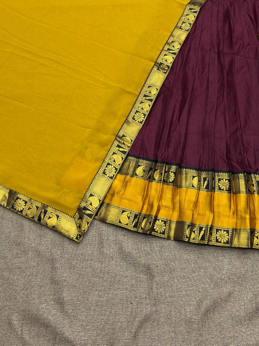 Kanchi Cotton Silk Readymade Lehenga Set – 99 AED