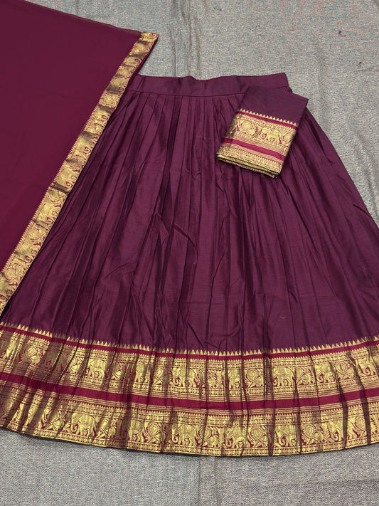 Kanchi Cotton Silk Readymade Lehenga Set – 99 AED