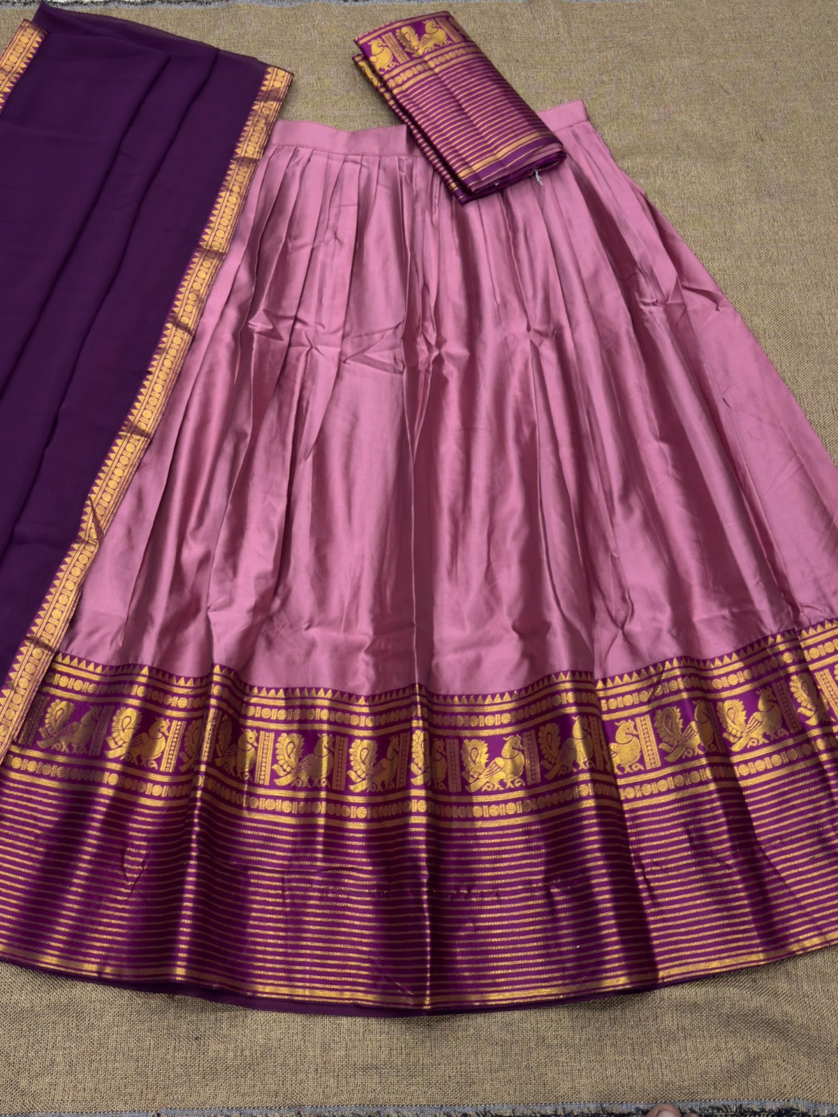 Kanchi Cotton Silk Readymade Lehenga Set – 99 AED