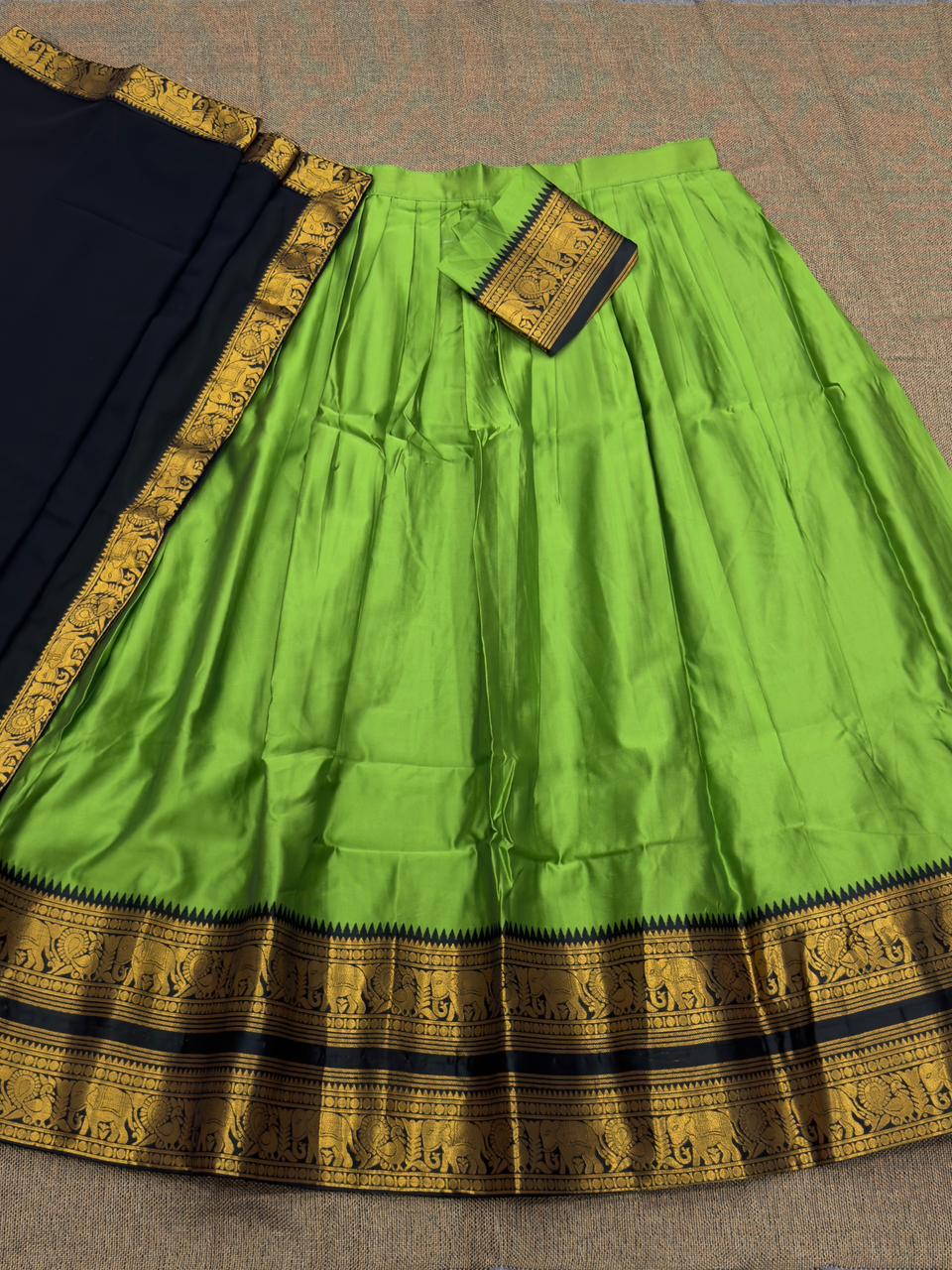 Kanchi Cotton Silk Readymade Lehenga Set – 99 AED