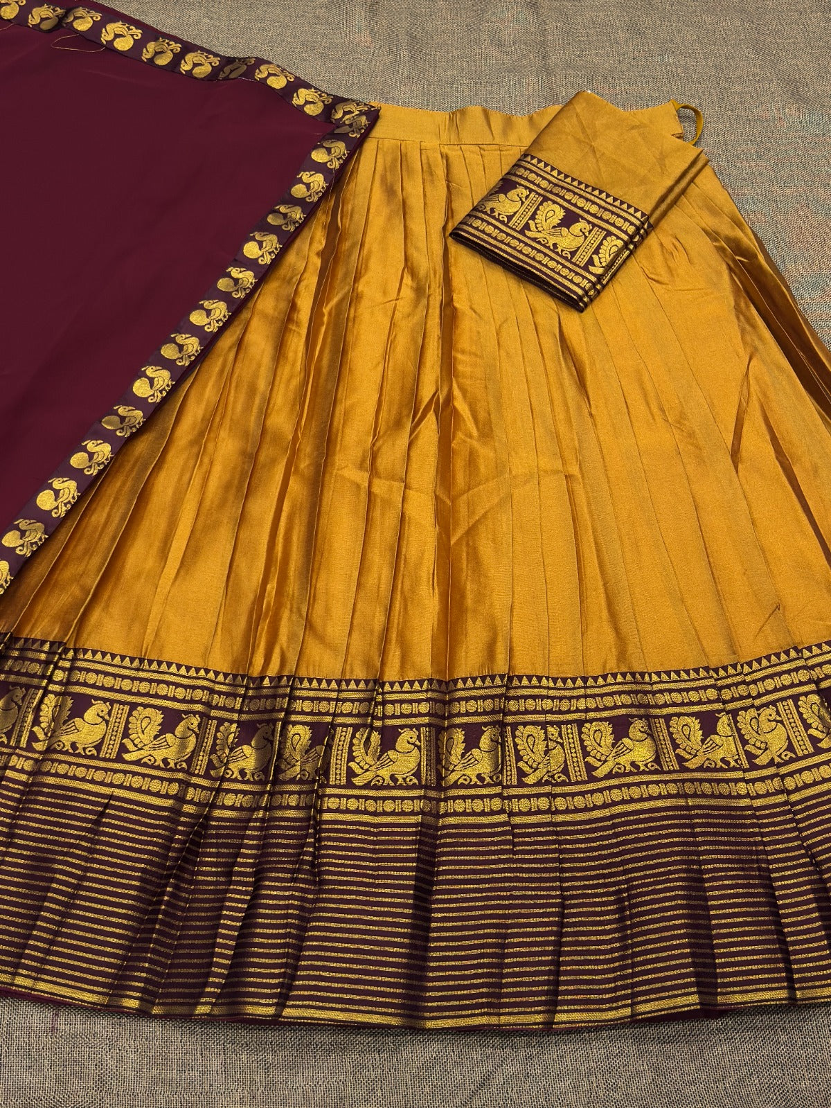 Kanchi Cotton Silk Readymade Lehenga Set – 99 AED