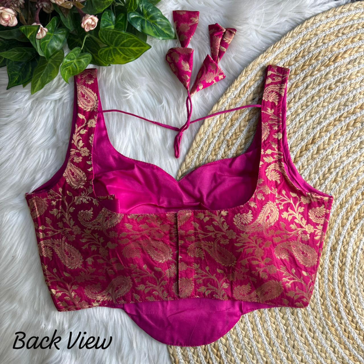 Banarasi Brocade Silk Blouse – 50 AED