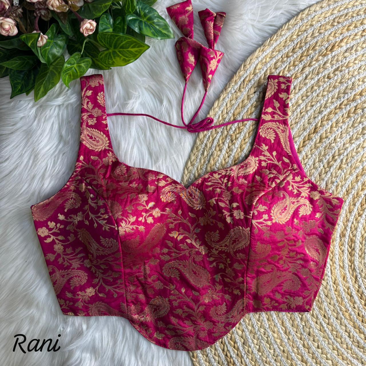 Banarasi Brocade Silk Blouse – 50 AED