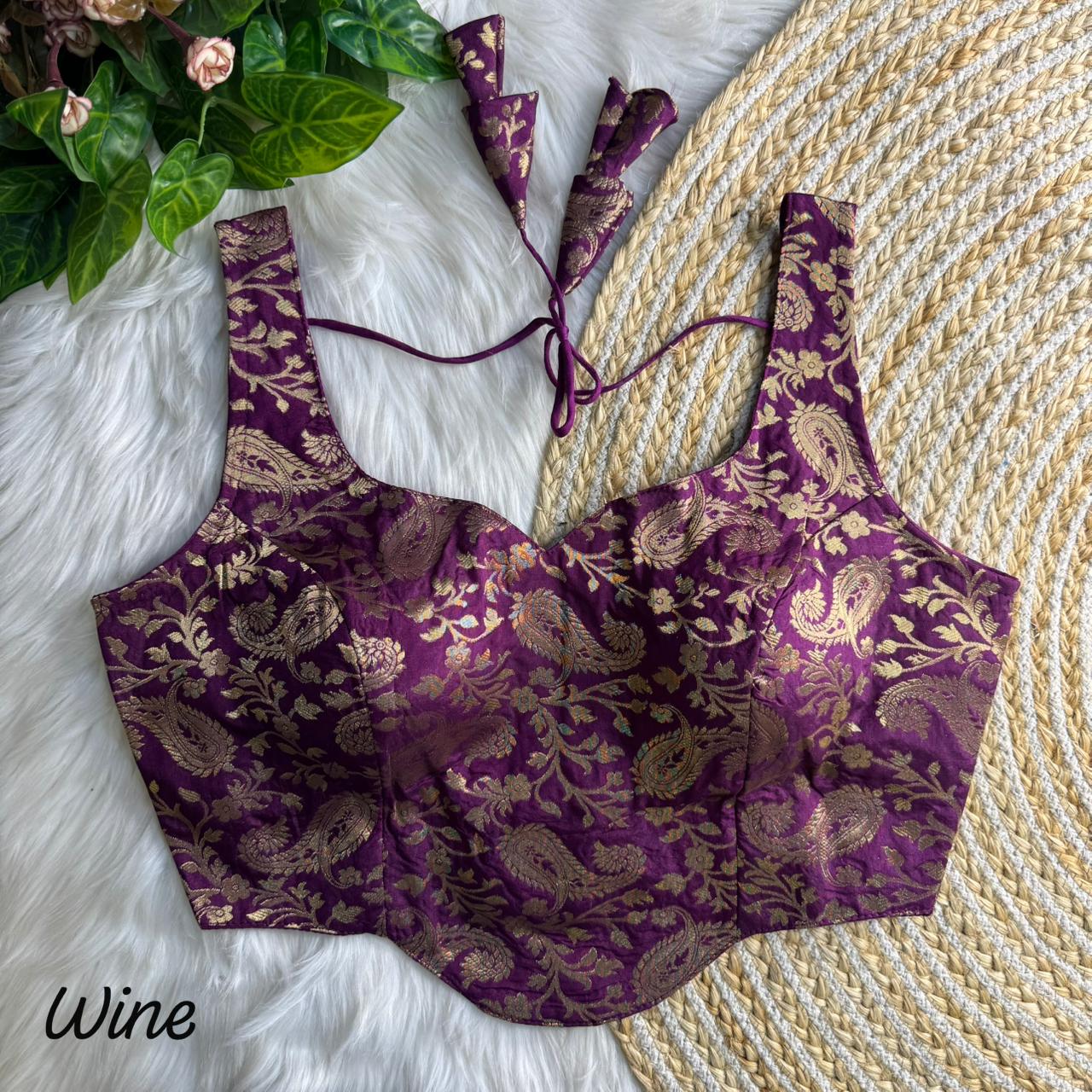 Banarasi Brocade Silk Blouse – 50 AED