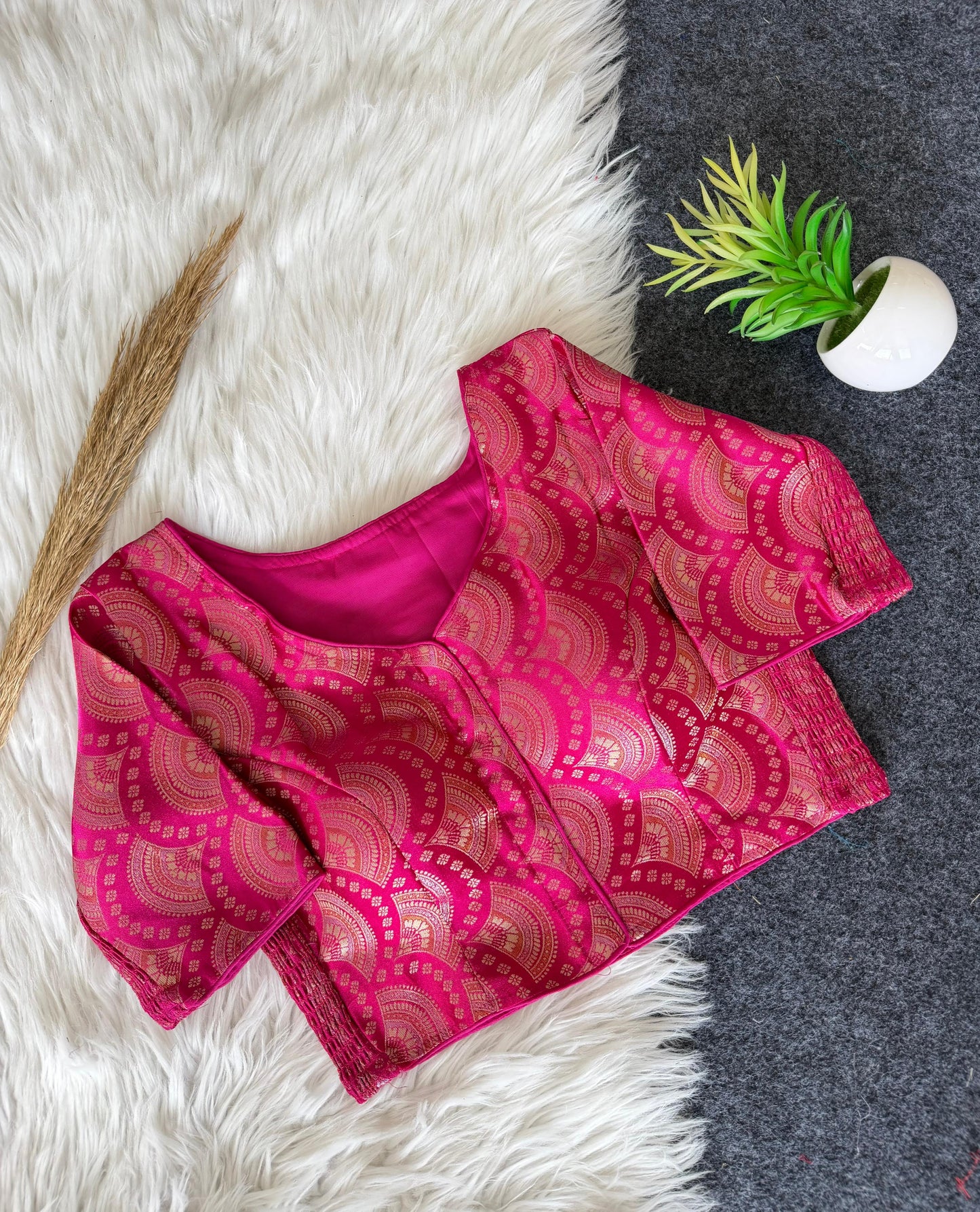 Side Elastic Stretchable Blouse – 50 AED