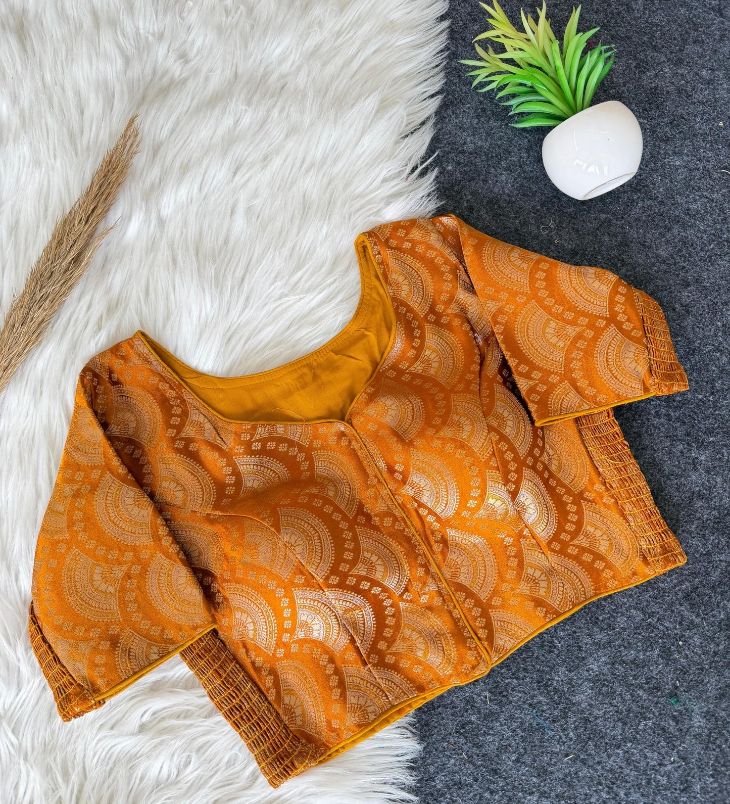 Side Elastic Stretchable Blouse – 50 AED