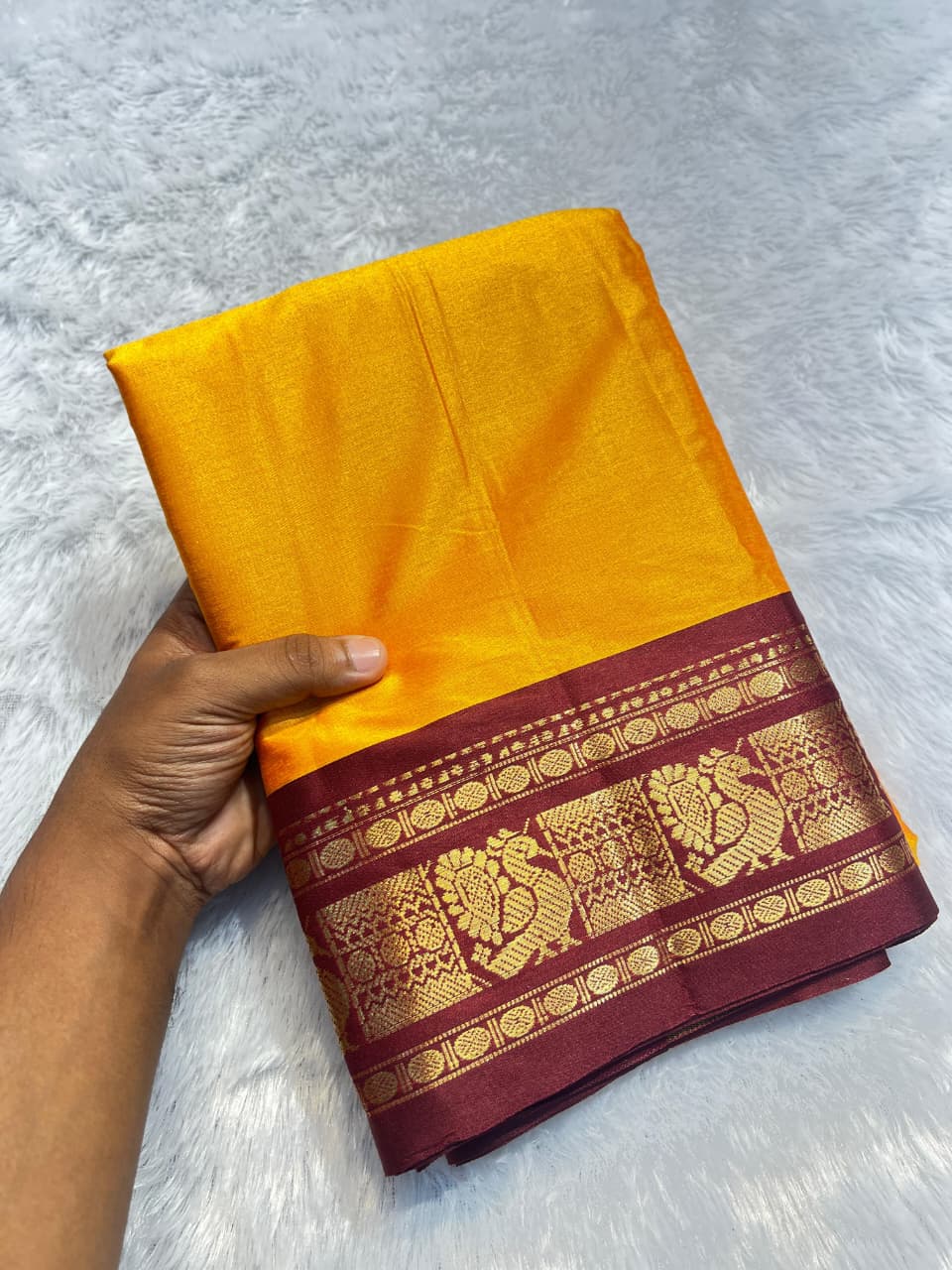 Aura Cotton Silk Weaving Saree – 59 AED
