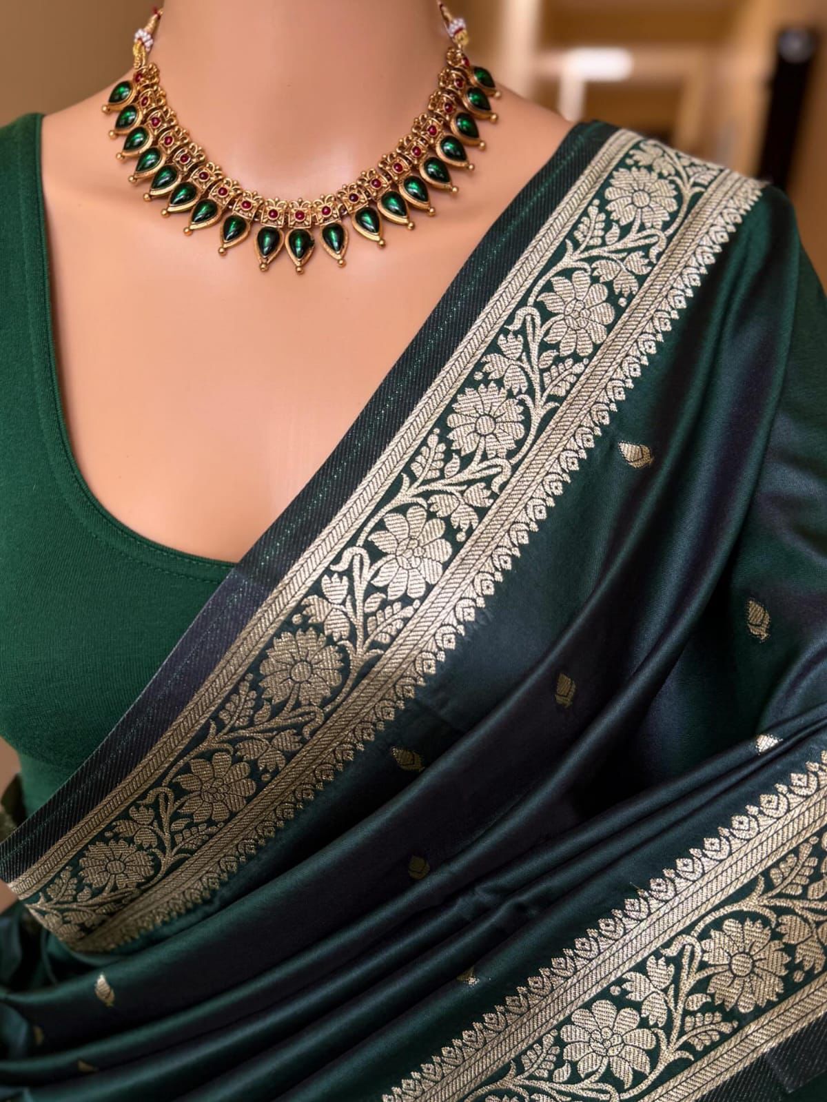 Soft Banarasi Silk Weaving Saree – 99 AED