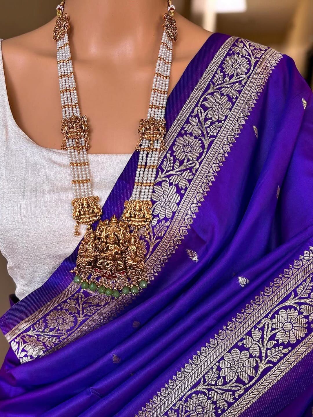 Soft Banarasi Silk Weaving Saree – 99 AED