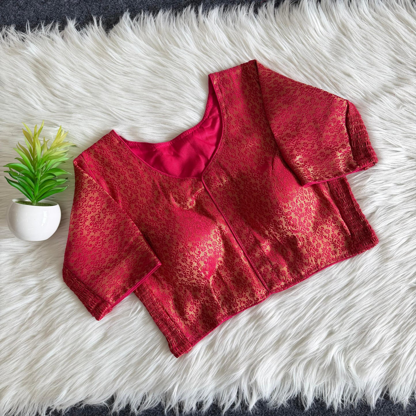 Side Elastic Stretchable Readymade Blouse – 55 AED