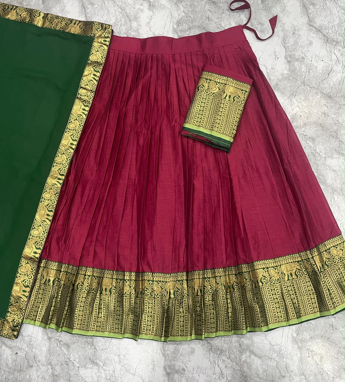 Cotton Silk Readymade Dhavani / Half Saree Collection – 99 AED