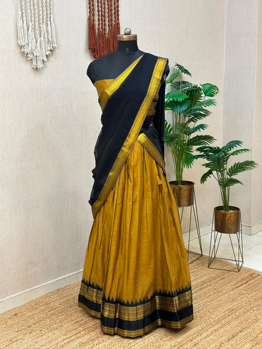Cotton Silk Readymade Dhavani / Half Saree Collection – 99 AED