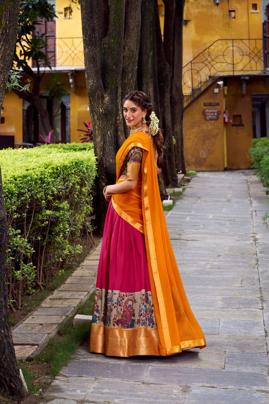 Dola Silk Readymade Dhavani / Half Saree Collection – 99 AED