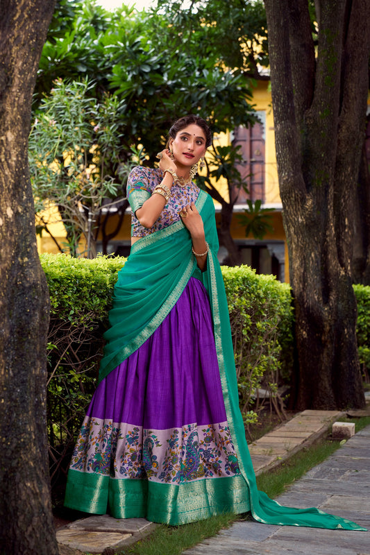 Dola Silk Readymade Dhavani / Half Saree Collection – 99 AED