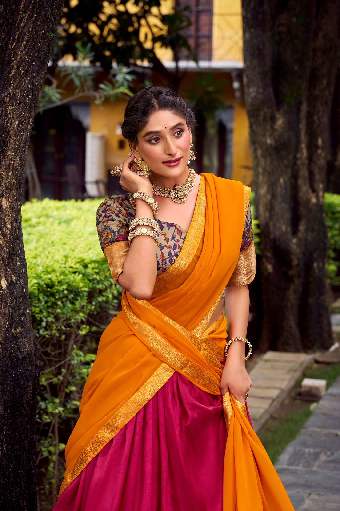 Dola Silk Readymade Dhavani / Half Saree Collection – 99 AED