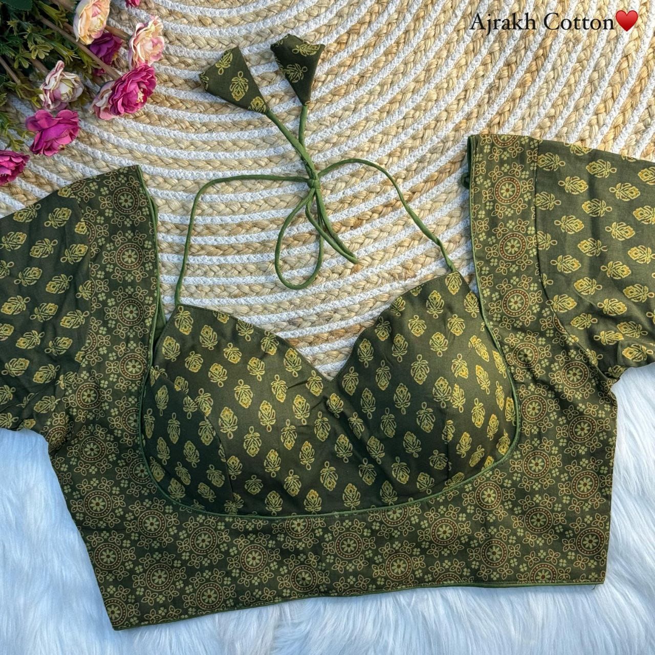 Madhubala Readymade Halter Neck Blouse – 50 AED