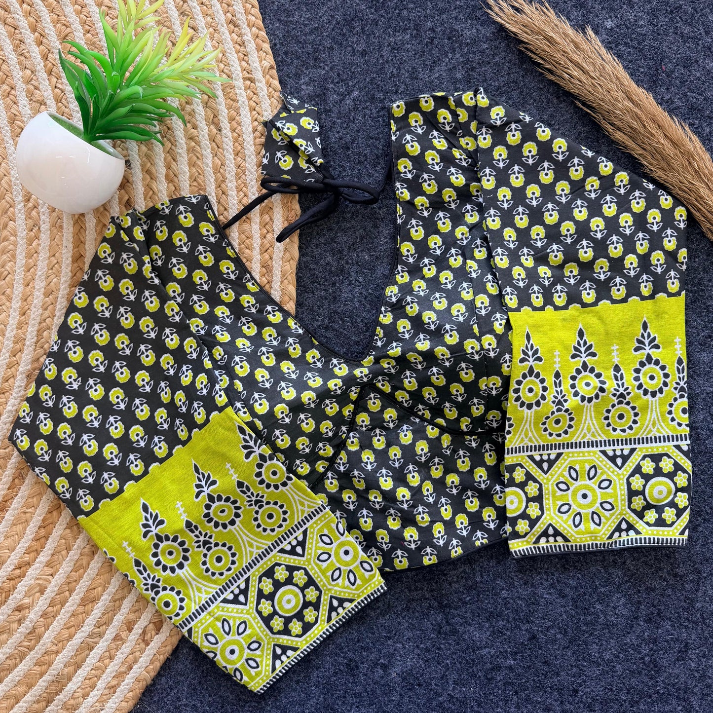 Ajrakh Cotton Readymade Blouse – 50 AED
