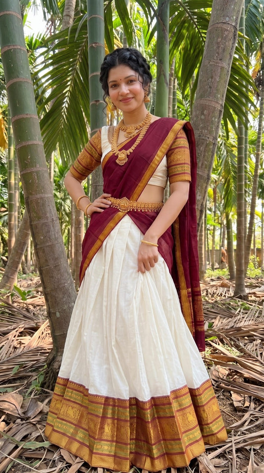 Mul Chanderi Cotton Readymade Dhavani Collection – 99 AED