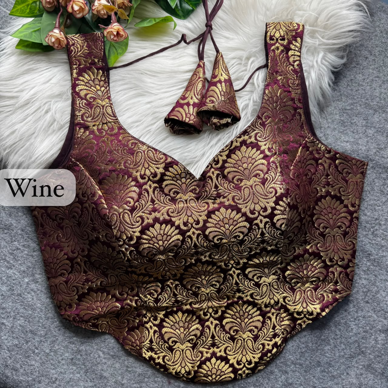 Brocade Silk Readymade Blouse – 50 AED