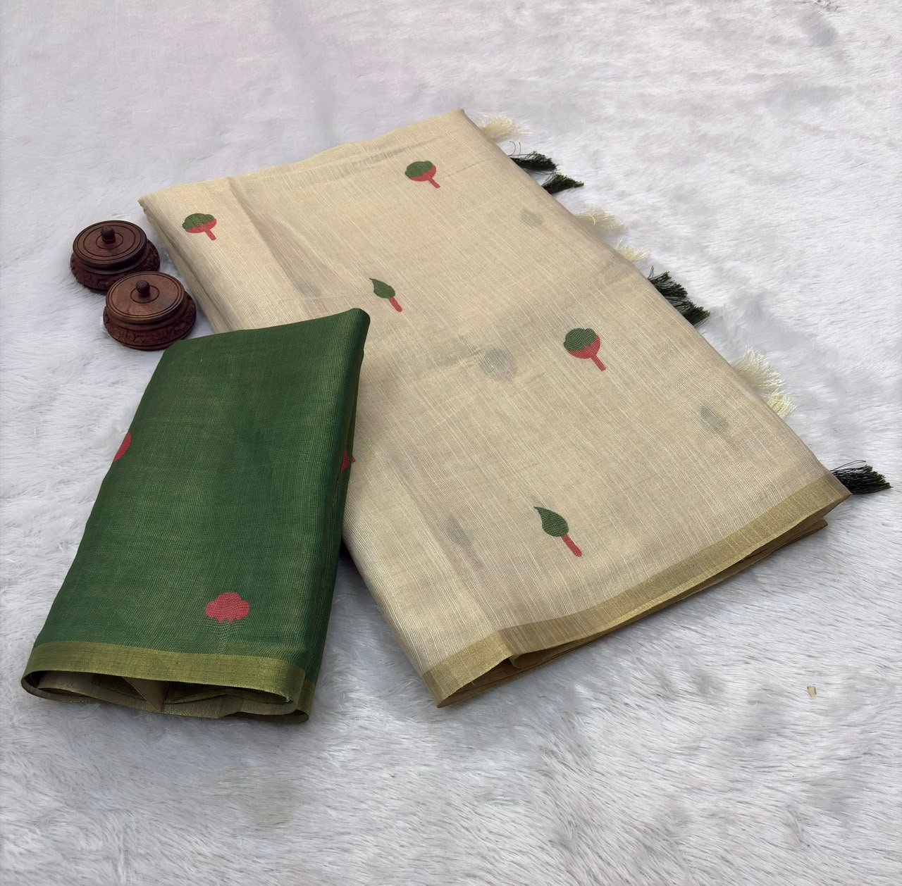 Erode Tissue Silk Saree with Printed Blouse – 69 AED