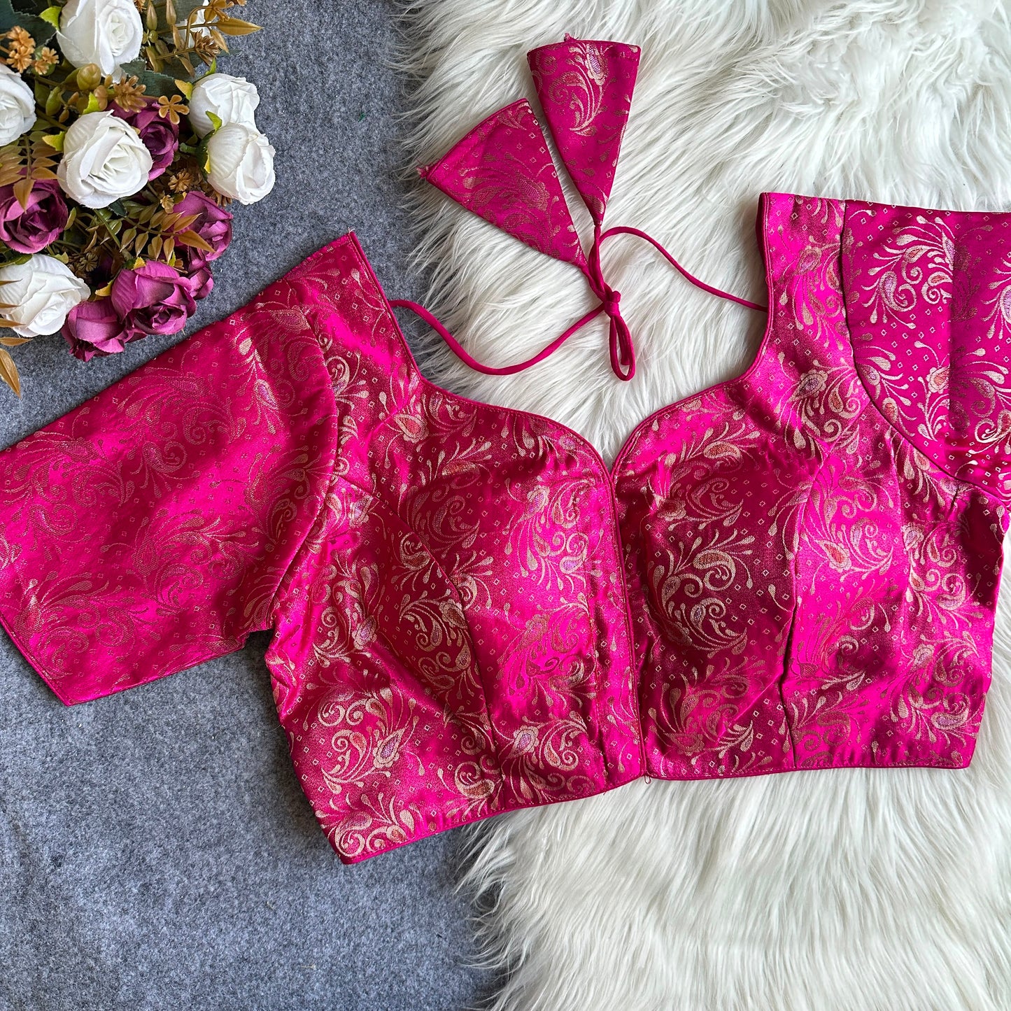 Brocade Readymade Blouse – 50 AED