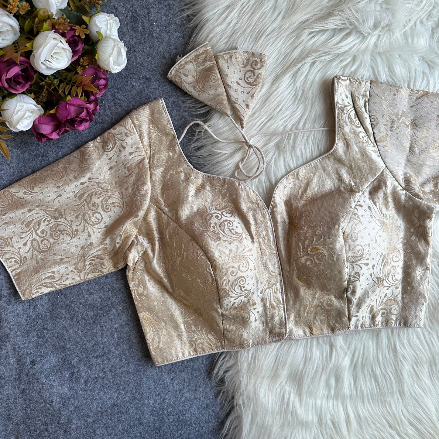 Brocade Readymade Blouse – 50 AED