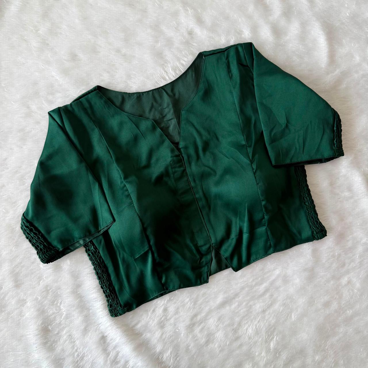 Plain Stretchable Readymade Blouse – Regular Size