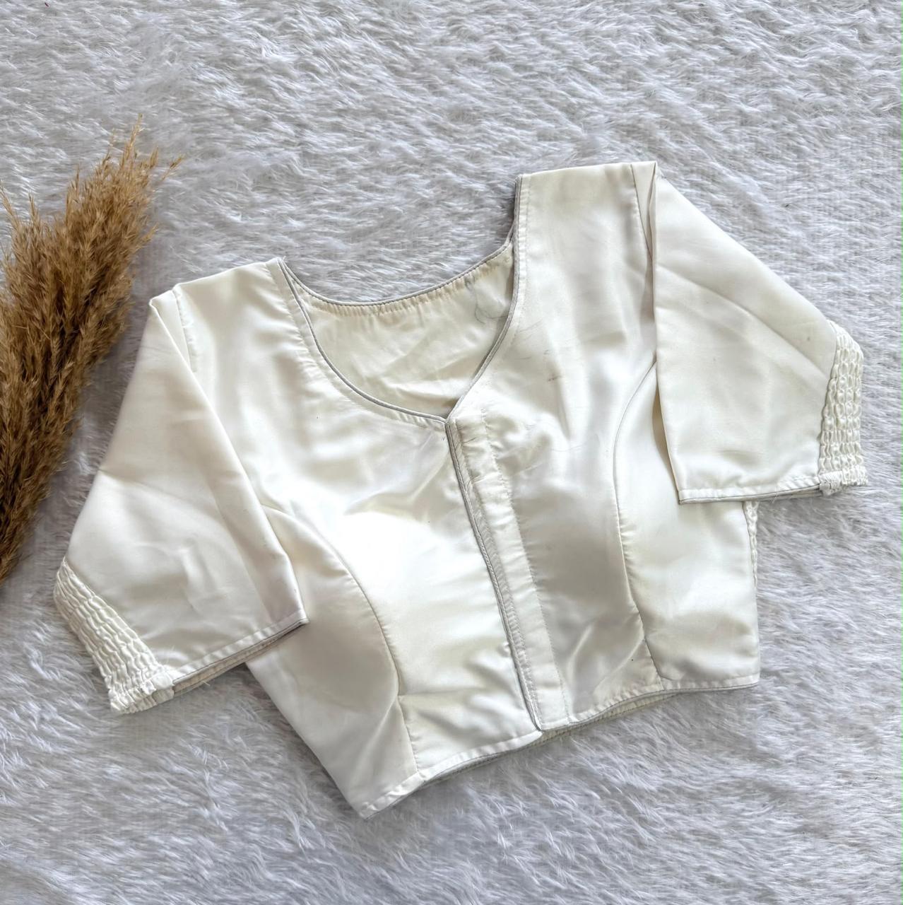 Plain Stretchable Readymade Blouse – Regular Size