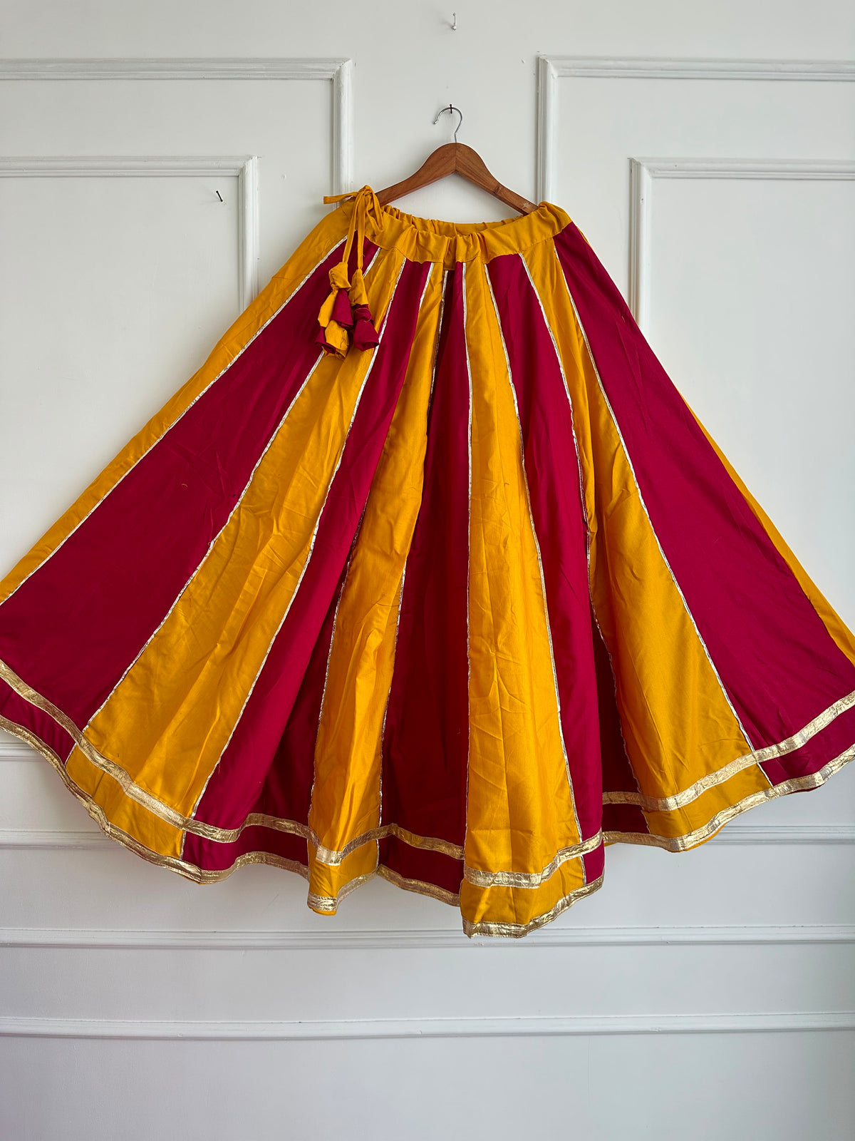 Navaratri Special Cotton Slub Flared Skirt
