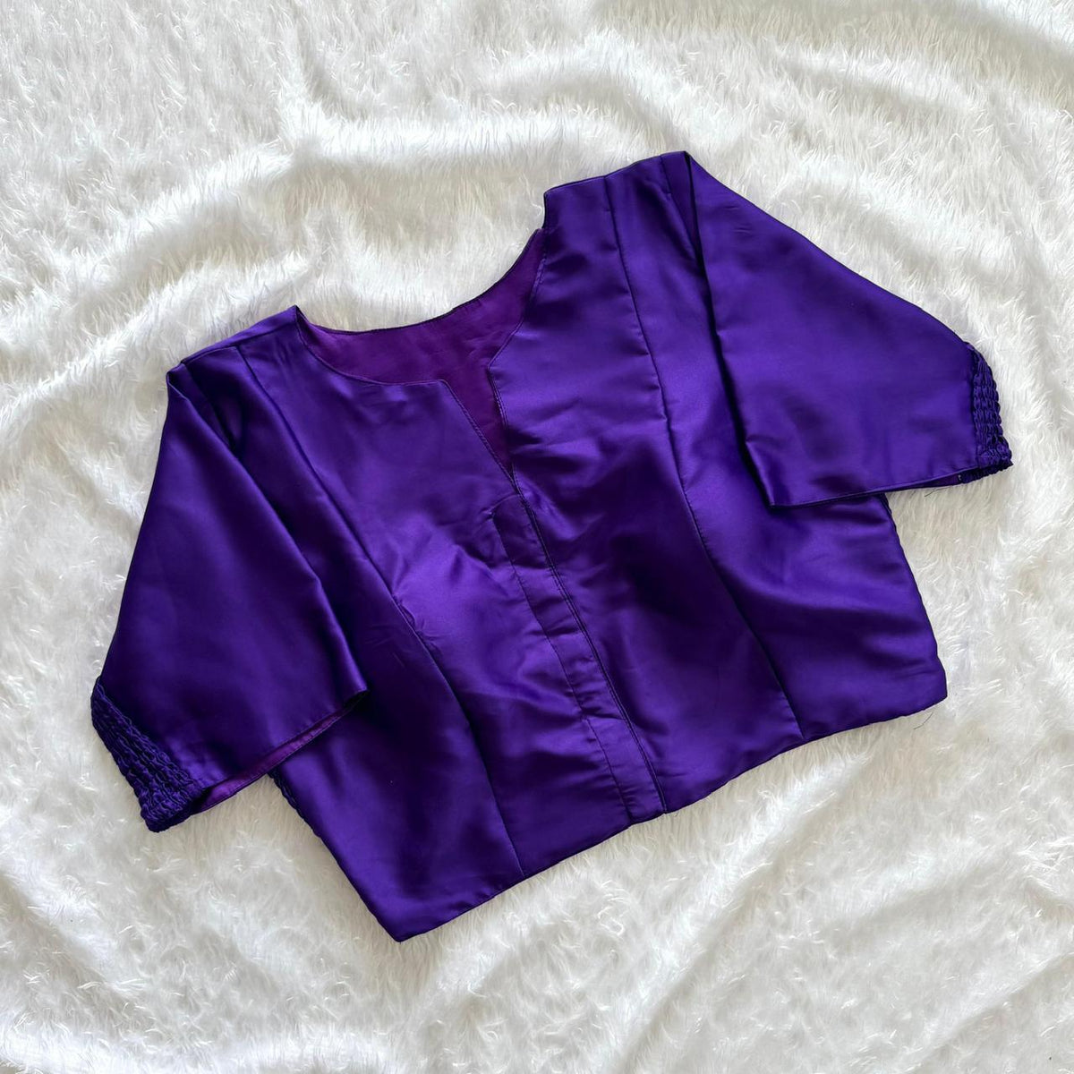 Plain Stretchable Readymade Blouse – Regular Size