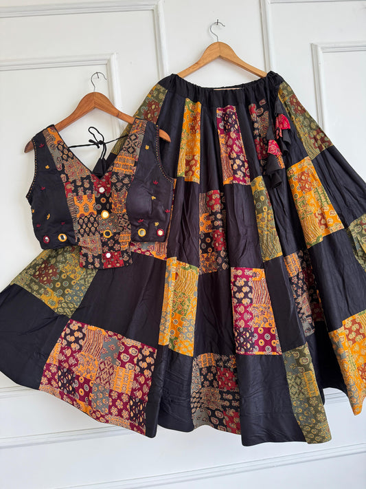 Navaratri Special Ajrakh Cotton Chaniya Choli
