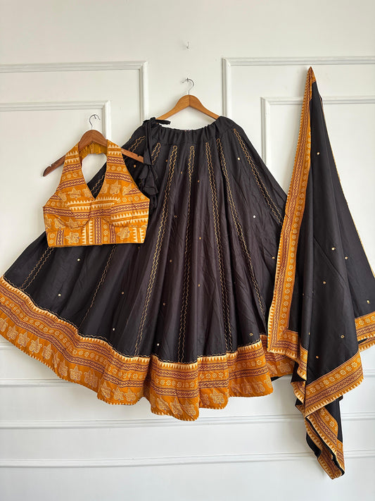 Navaratri Special Ajrakh Cotton Chaniya Choli