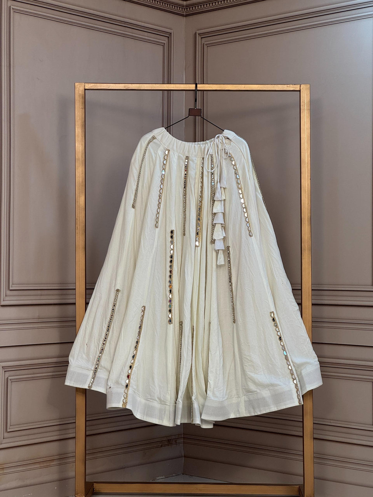 Navaratri Special Roman Silk Chaniya Skirt