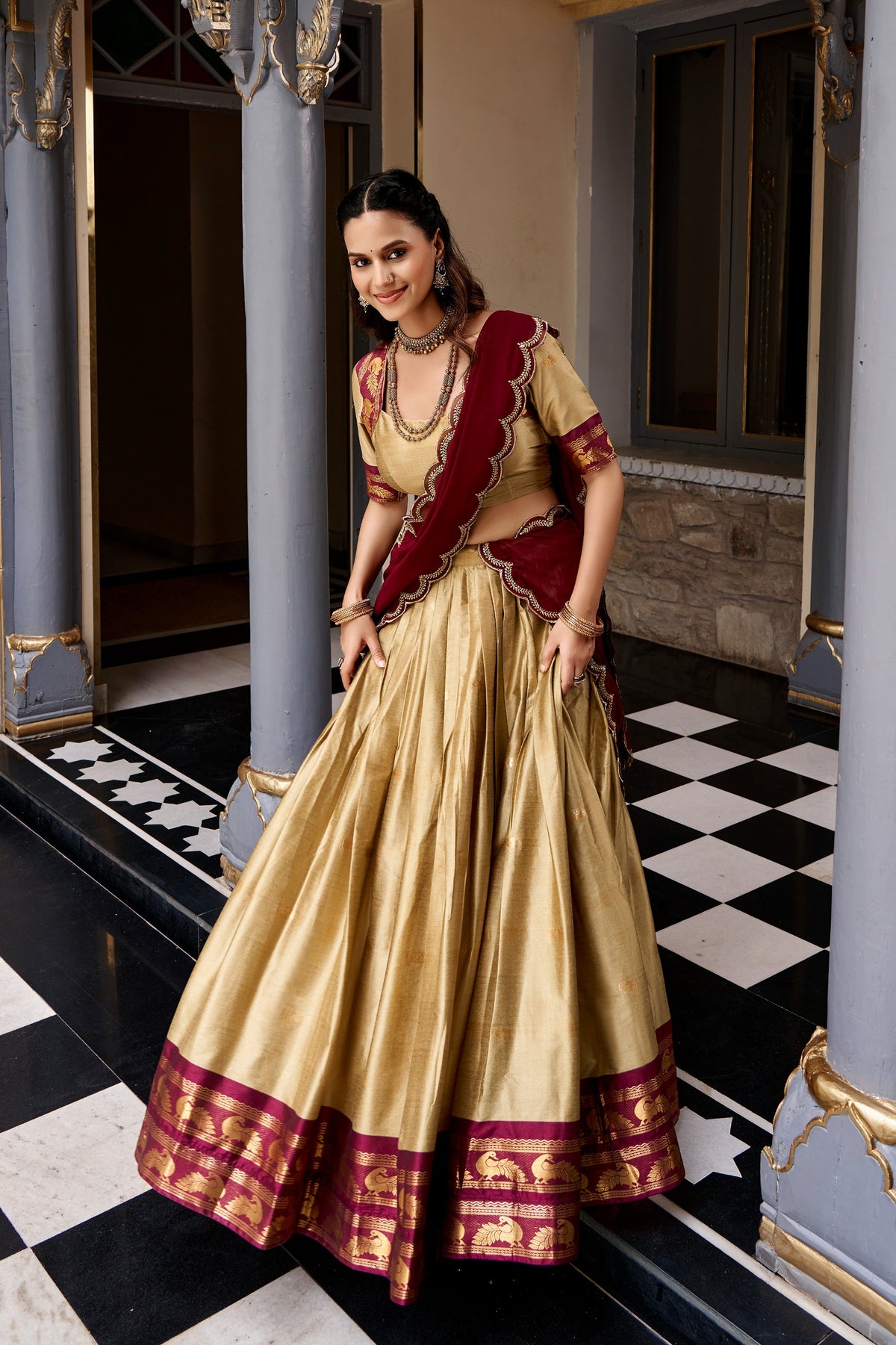 Navaratri Special Readymade Dhavani / Lehenga Collection