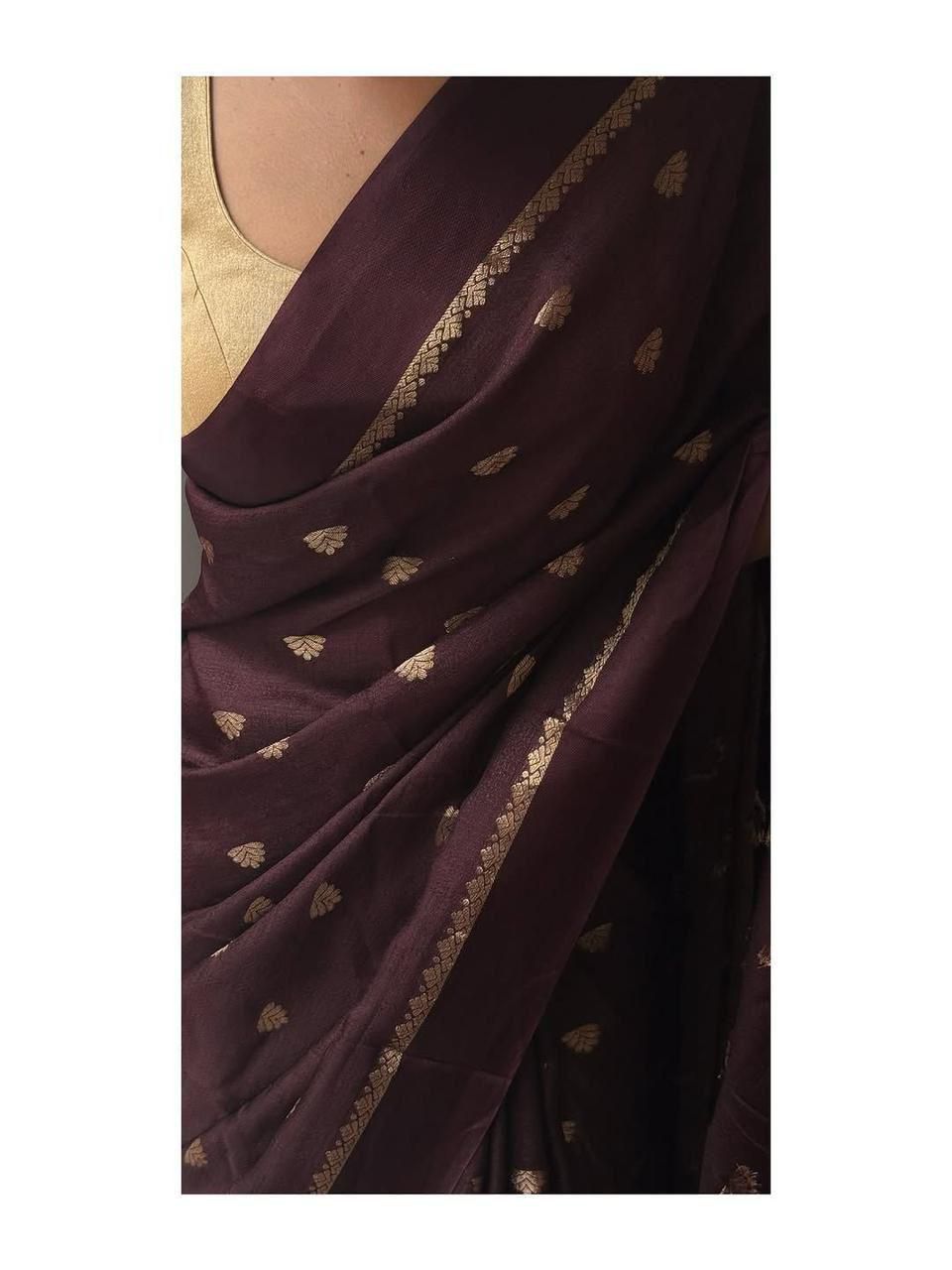 Khadi Viscose Silk Saree with Viscose Jacquard Bhutta Weaving