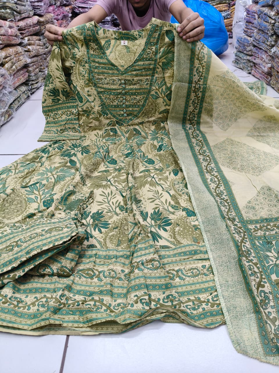 Readymade Cotton Three-Piece Suit