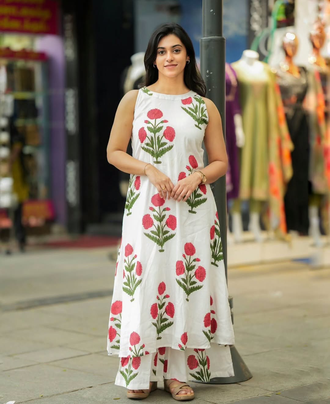 Cotton Two-Piece Co-Ord Set – Large Size