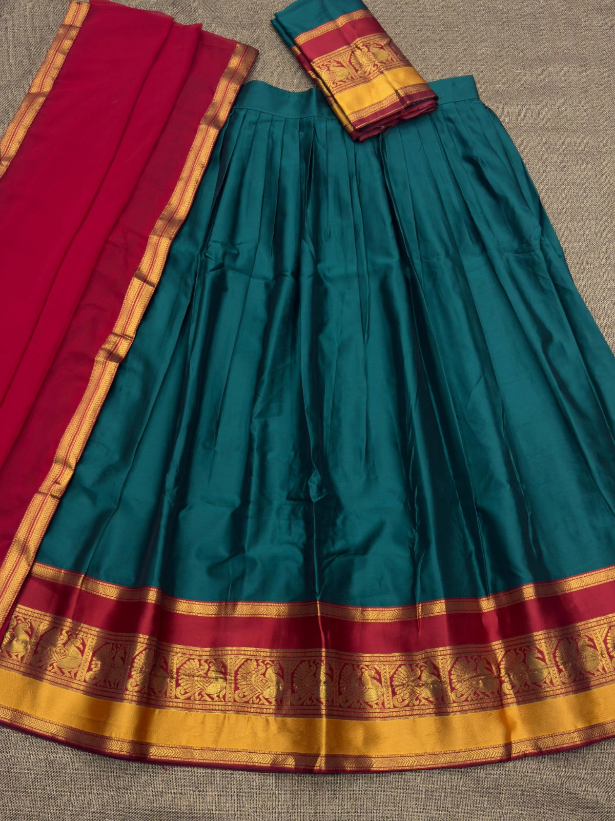 Kanchi Cotton Silk Readymade Lehenga Set – 99 AED